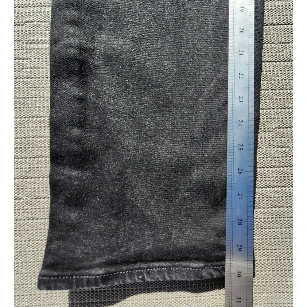 Levis 502 Premium Black Denim Jeans - Mens 40x32